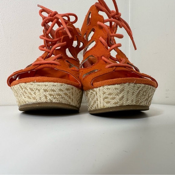 Call It spring wedge sandals women’s orange size 8 - Picture 6 of 15